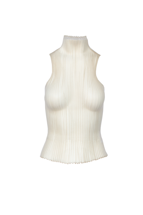 Sleeveless Modern Mist Turtleneck — Aisling Camps